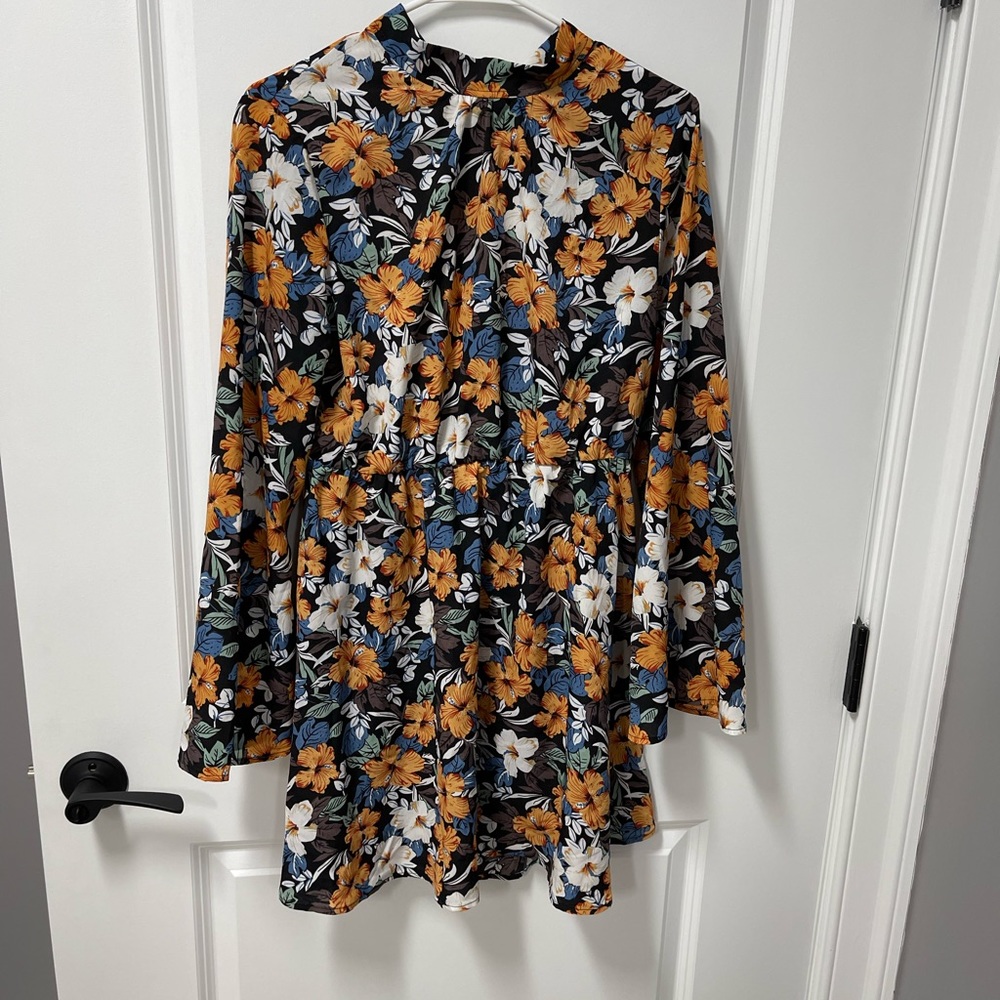 Open Back Floral Summer Dress